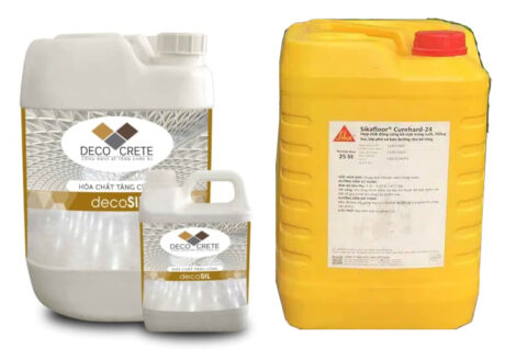 Các loại liquid hardener gốc lithium, natri và kali silicate dùng tăng cứng sàn bê tông