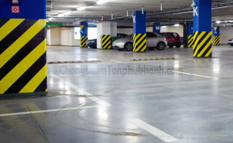 tăng cứng sàn tầng hầm để xe chung cư